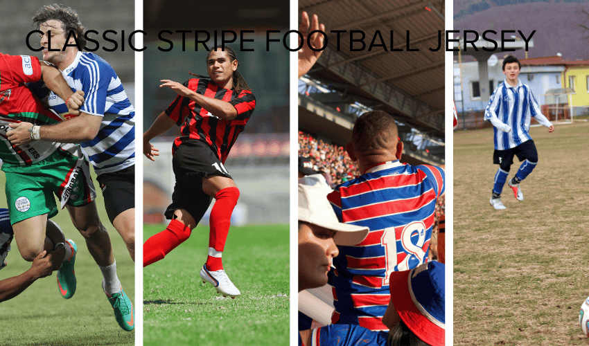 Classic striped football jersey