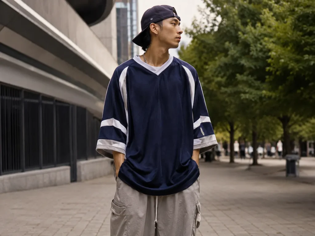Oversized Fit Football Jersey