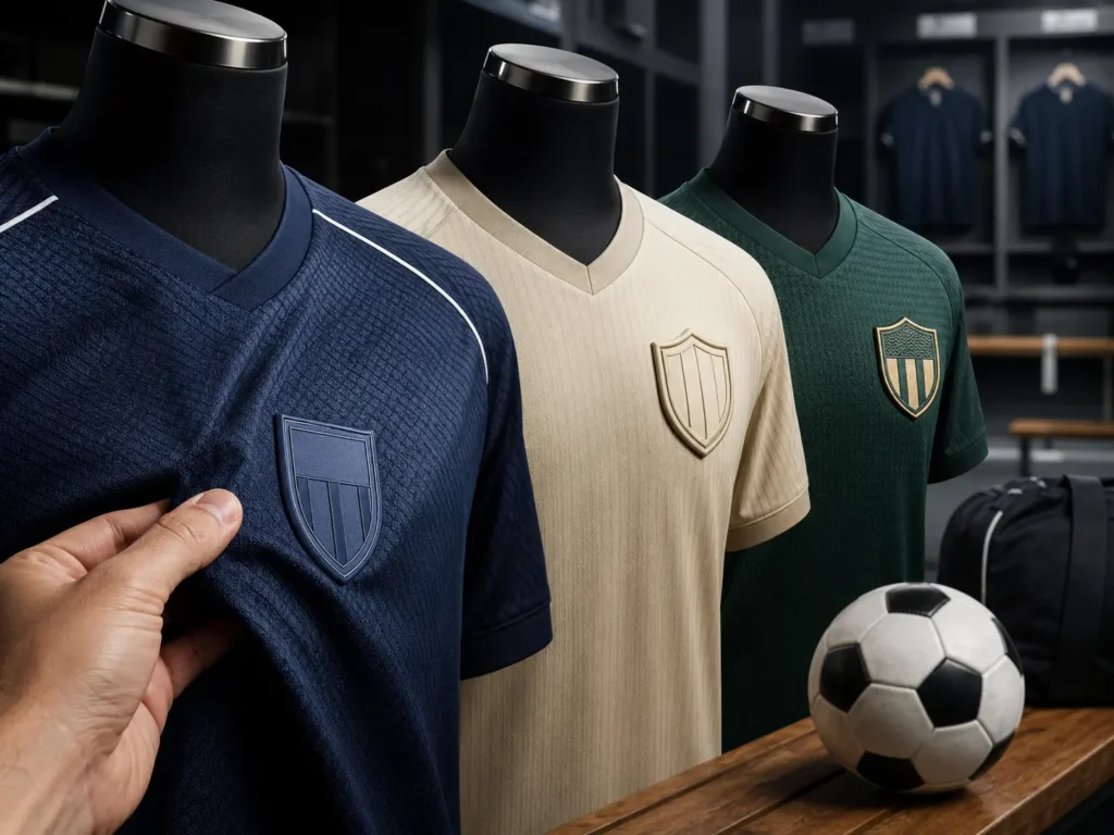 Football jersey badge material