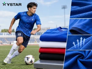 Football Jersey Fabric Weight and Performance – Players Wearing Lightweight Breathable Football Jerseys During Outdoor Training
